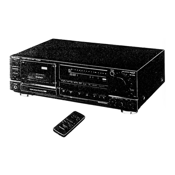 Technics RS-BX828 Service Manual