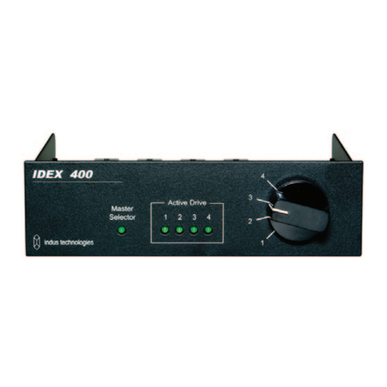 Indus Technologies IDEX 400 Drive Switch Manuals
