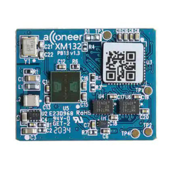 Acconeer XM132 User Manual