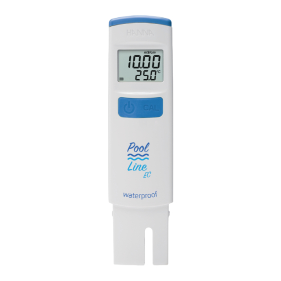 Hanna Instruments Pool Line HI983044 Instruction Manual