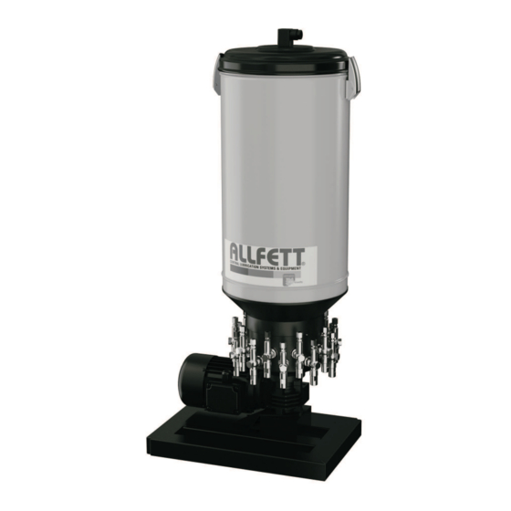 Allfett Multi Line ALL-25 Series Introduction And User Manual