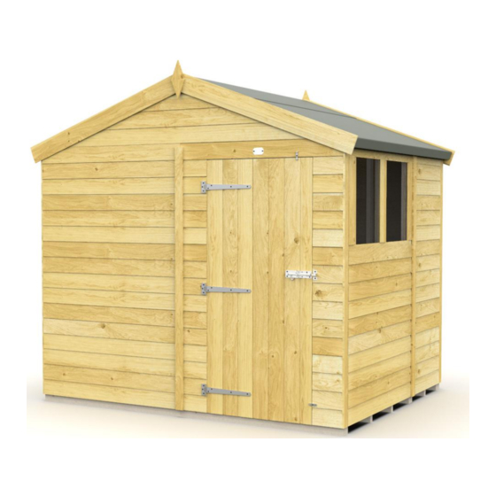 total sheds Apex Shed 8ft x 6ft Assembly Manual