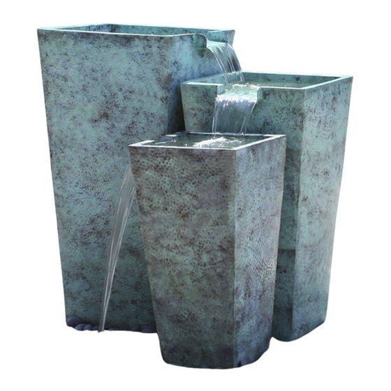 Blue Thumb Spouted Square Urn Fountain Kits Installation Manual