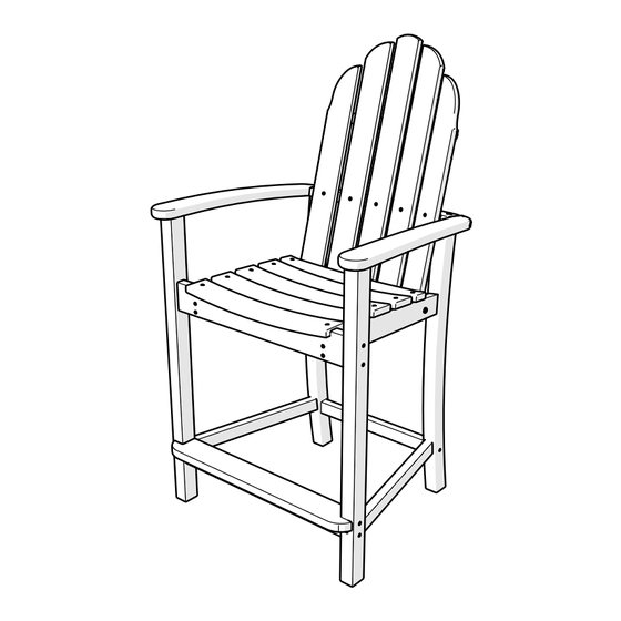 L.L.Bean All-Weather Adirondack Counter Height Chair Assembly Instructions