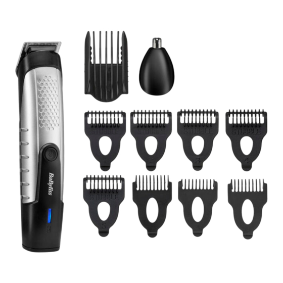 BaByliss T812U Original Instructions Manual