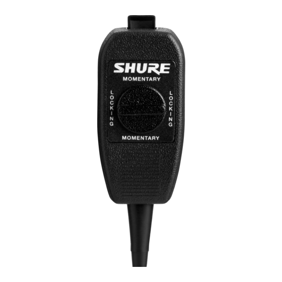 Shure UA101 User Manual