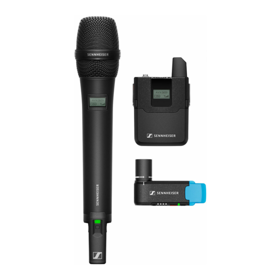 Sennheiser AVX Quick Manual