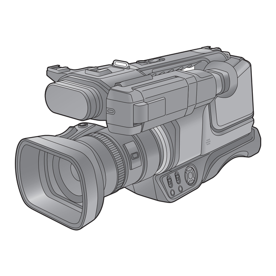 Panasonic AG-AC8P Operating Instructions Manual