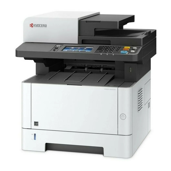 Kyocera ECOSYS M2835dw First Steps Quick Manual