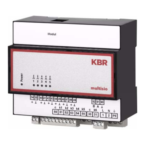KBR multisio 5D6-ESBS-5DI6RO1DO Operating Instructions Manual