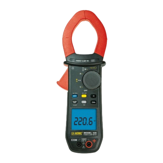 AEMC 405 Manuals