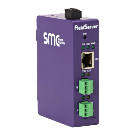 SMC Networks FieldServer QuickServer FS-QS-2 F Series Startup Manual