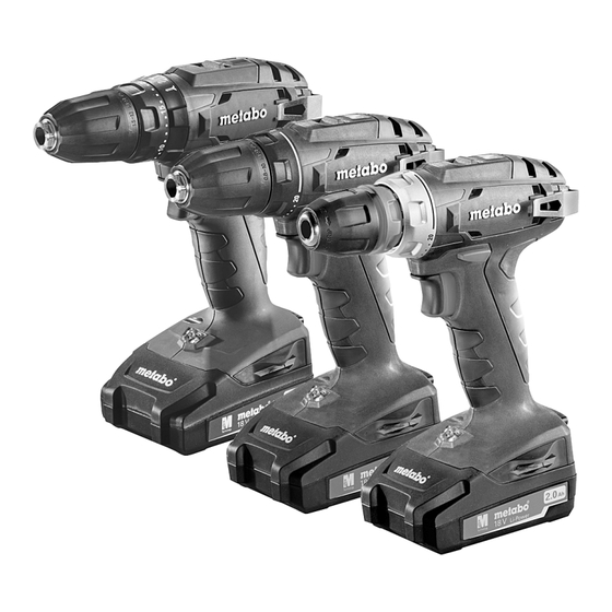 Metabo BS 14.4 Quick Original Instructions Manual