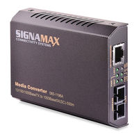 Signamax 10/100/1000BaseT/TX to 1000BaseSX/LX Converter Series User Manual