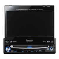Panasonic CQVD7005U - IN-DASH DVD MONITOR Operating Instructions Manual