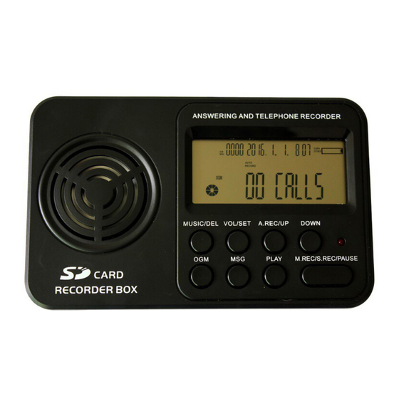 RecorderGear TR500 User Manual