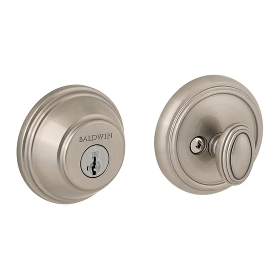 Baldwin Prestige Series Installation Instructions