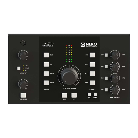 Audient Nero Quick Start Manual
