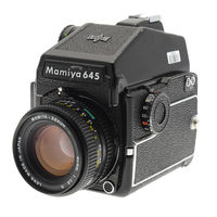 Mamiya M645 1000S Instructions Manual