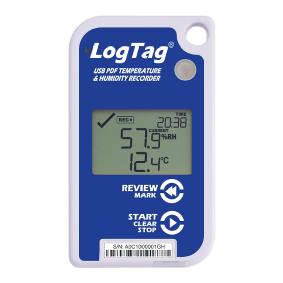 LogTag UHADO-16 Quick Start Manual