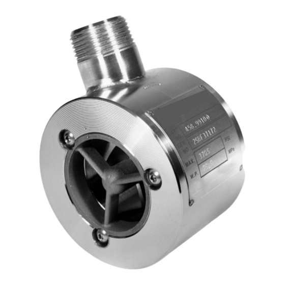 User Manuals: Cameron NUFLO EZ-IN Series Flowmeter