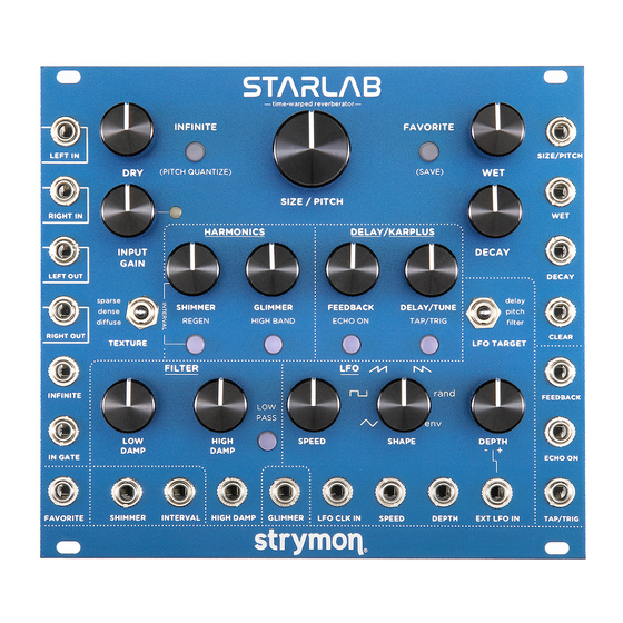 Strymon StarLab Z120-STLB Manuals