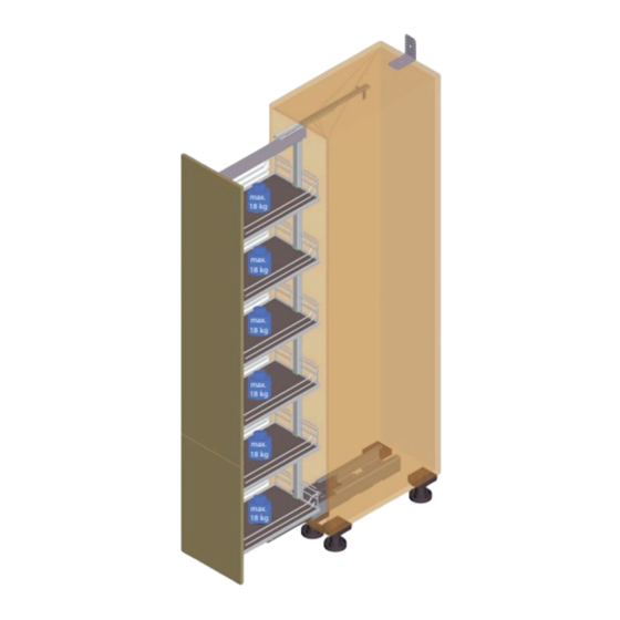 Peka COMPACT SYNCHRO Pull-out shelves Manuals