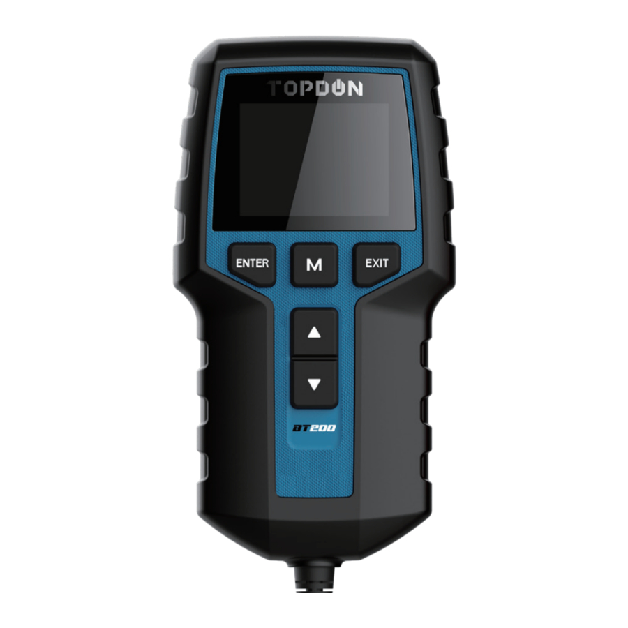Topdon BT200 - 12V Battery Tester Manual