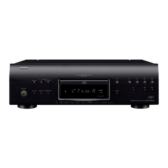 Denon DBP-4010UDCI Owner's Manual Addendum