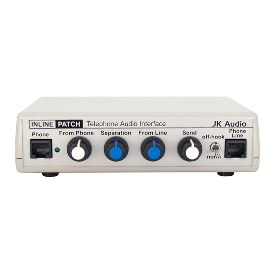 JK Audio InlinePatch Manuals