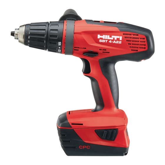 Hilti SBT 4-A22 Manual