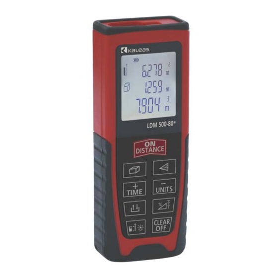 KALEAS LDM 500-80+ Operating	 Instruction