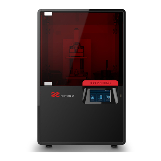 XYZ Printing PartPro120 xP Operation Manual