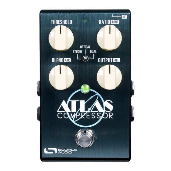 Source Audio Atlas Compressor SA252 User Manual