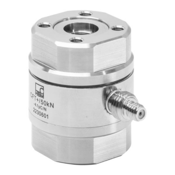 HBM CFT+ Series Operating Manual