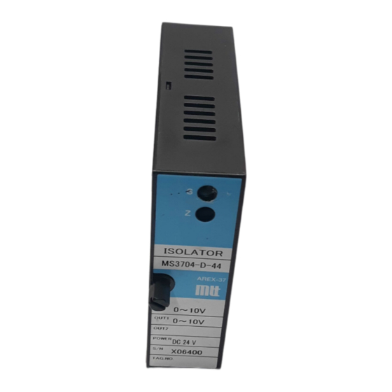 MTT MS3704 User Manual