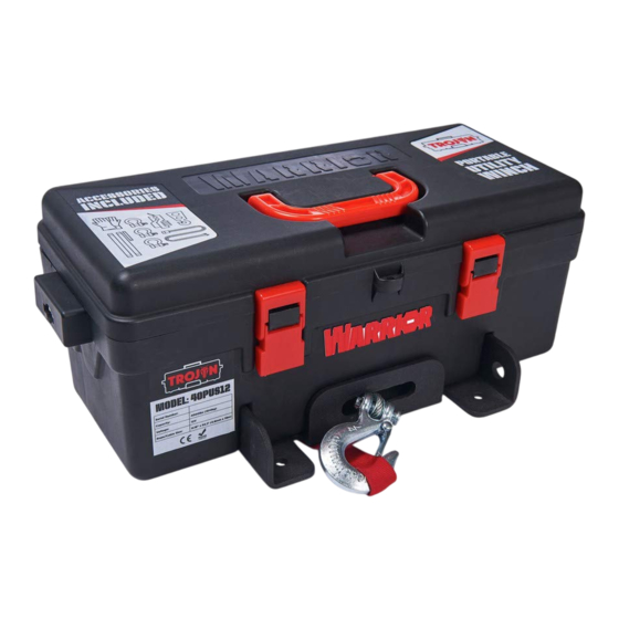Warrior Winches TROJAN 40PUS12 Owner's Manual