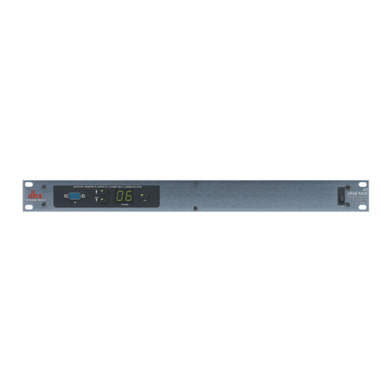 dbx DriveRack 240 User Manual