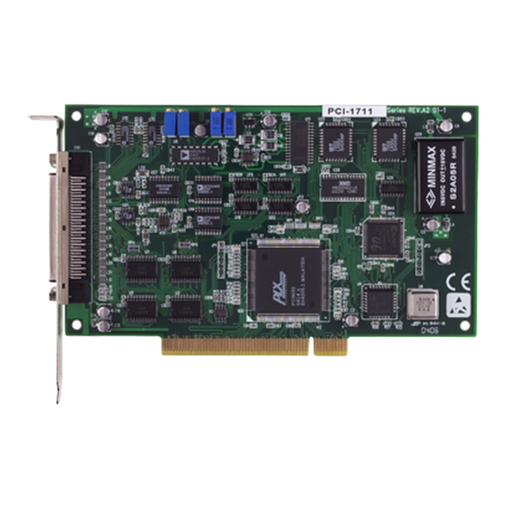 Advantech PCI-1711 User Manual