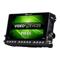Video Devices PIX-E5 User Manual
