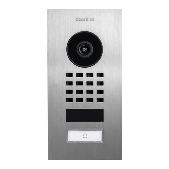 DoorBird D1101UV Installation Manual
