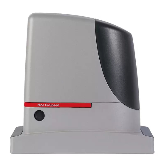 Nice RUN400HS Instructions And Warnings For Installation And Use