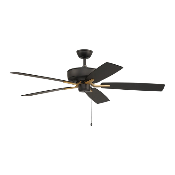 Craftmade Pro Plus P52 Installation Manual