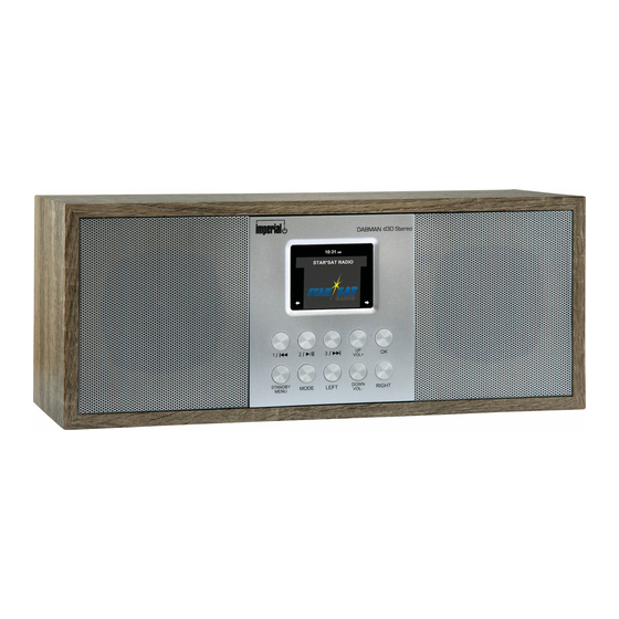 Imperial DABMAN d30 Stereo Operating Manual