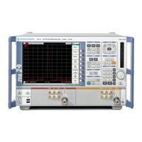 Rohde & Schwarz ZVB 4 Operating Manual