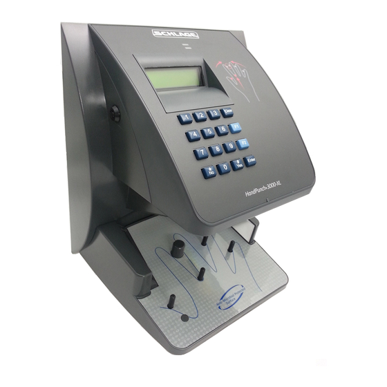 Ingersoll-Rand Shlage HandPunch 3000 User Manual