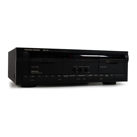 Harman Kardon DC5300 Owner's Manual