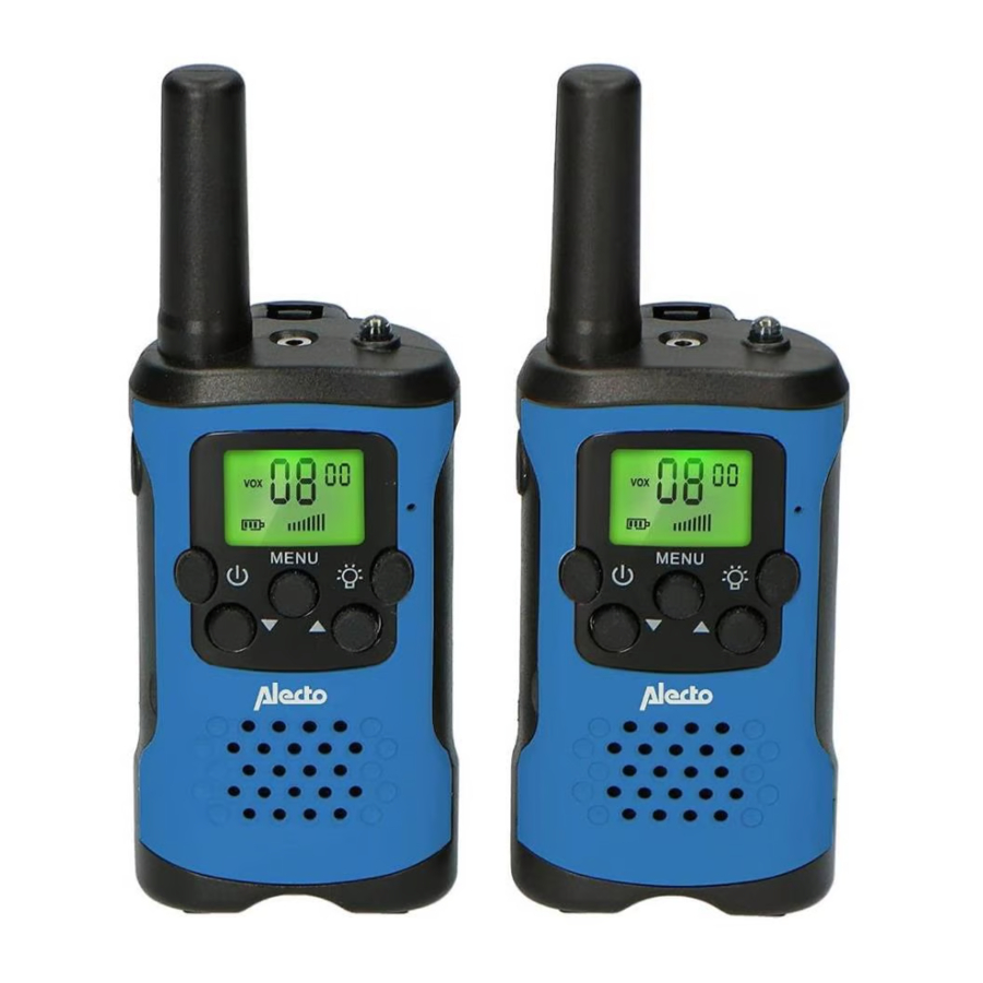 Alecto FR-115 - Walkie-Talkie Manual