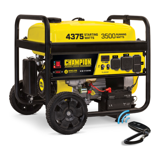 Champion 100558 Operator's Manual
