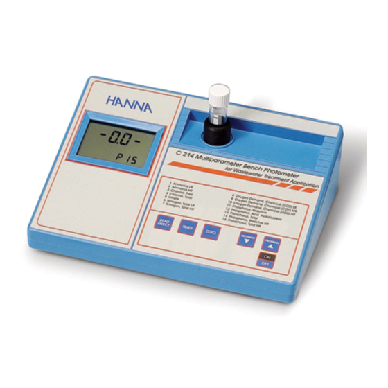 Hanna Instruments C 214 Instruction Manual